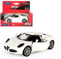 Welly Машинка Alfa Romeo 4C металл43676W-W белый