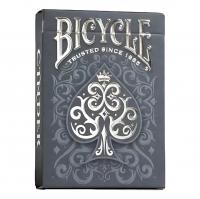 Карты игральные Bicycle 54 Cinder (серебро)